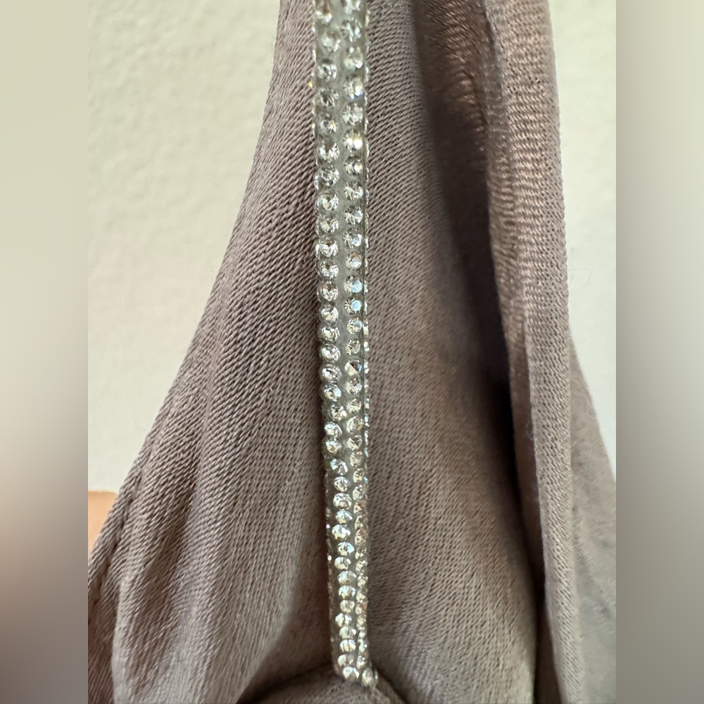 ZARA Cowl Neck Mini Slip Dress in Bronze Women’s Size 4 - Picture 8 of 11
